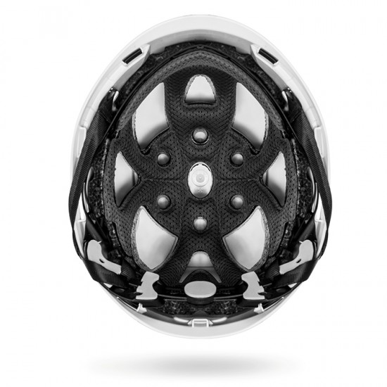 7009W KASK Zenith X E-Rated Helmet - White with Reflective.