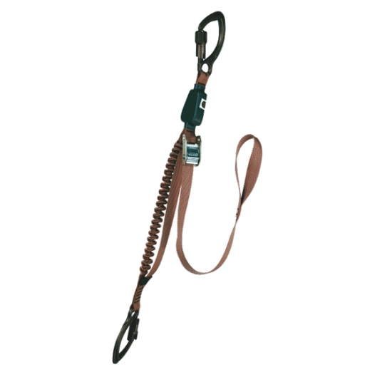 571-CEC Rappel Master Adjustable Lanyard w/Shock Stop and Captive Eye Carabiners