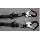 881-12R Wind Tower Lanyard(Twin Leg) w/Rescue D-Rings - Black